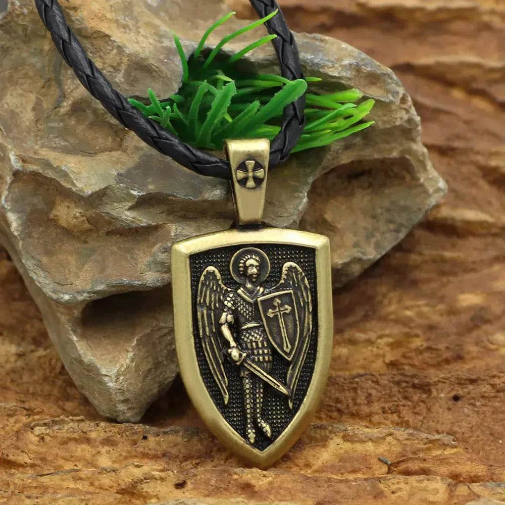 Saint Michael Archangel Pendant Necklace for men - EX-STOCK Canada