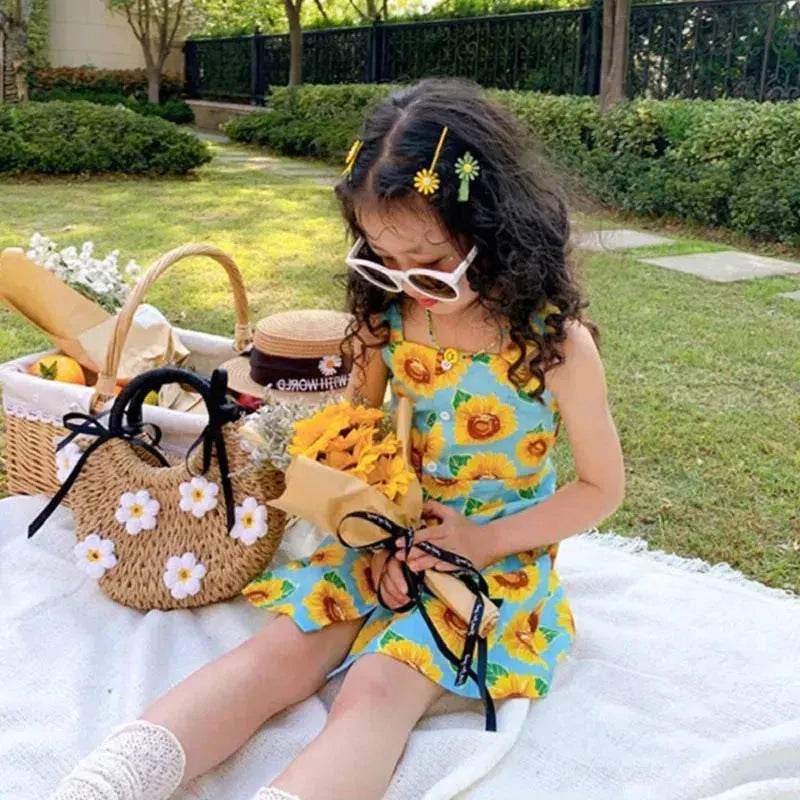 Casual Summer Floral cotton dress for baby girl - EX-STOCK Canada