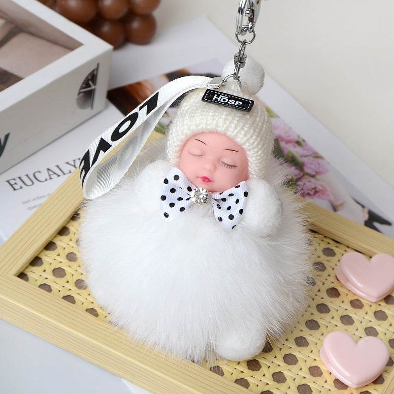 Cute Sleeping Doll Plush Doll Keychain Pendant Backpack Handbag Wallet Accessories - EX-STOCK Canada