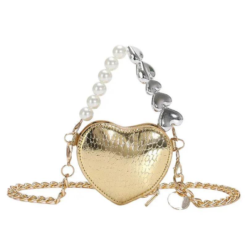 Love Shape Pearl Mini Messenger Bag for ladies y2k crossbody bag - EX-STOCK Canada