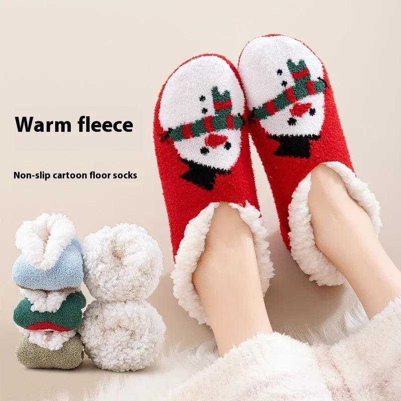 Thickened Room Socks Indoor Non-slip Silicone Lambswool Socks EX-STOCK Canada