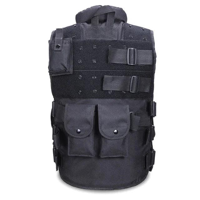 Chaleco táctico negro para hombre, chaleco militar de cazaEX-STOCK Canada
