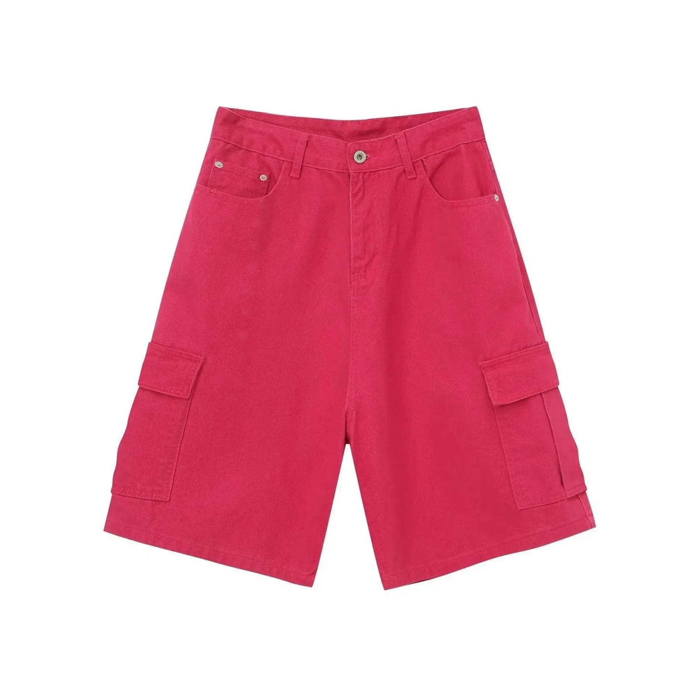 Men's Baggy Dad Shorts Jeans Denim Summer New Straight Wide-leg Workwear Denim Shorts for Men Loose Leisure All-matching Shorts - EX-STOCK Canada