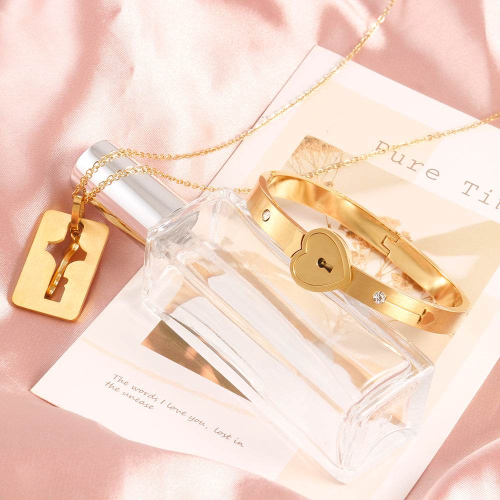 Men And Women Couple Love Lock Alloy Bracelet - EX-STOCK Canada