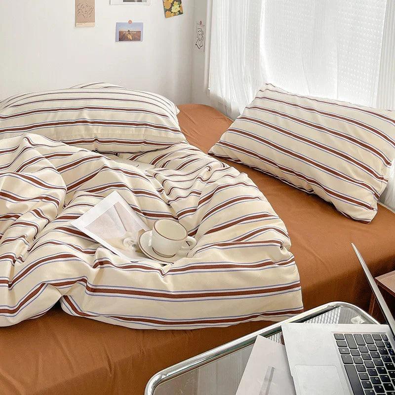 Korean Ins Modern Minimalist Duvet Cover Three Or Four Piece Suit EX-STOCK Canada