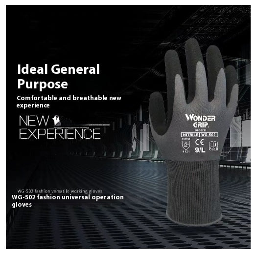 Handschuhe Nitril Intumeszierende Beschichtung Universal Atmungsaktiv, Rutschfest, Verschleißfest WG-502 Polyester Materialhandhabung