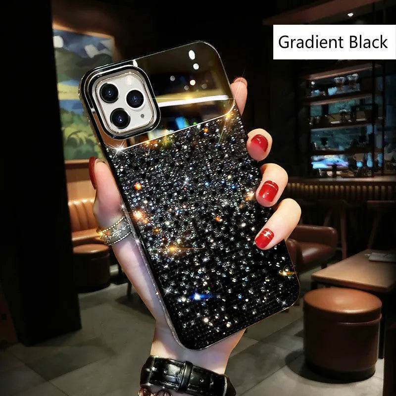 Silicone Gradual Rhinestone iphone case Apple Phone Protective Case - EX-STOCK Canada