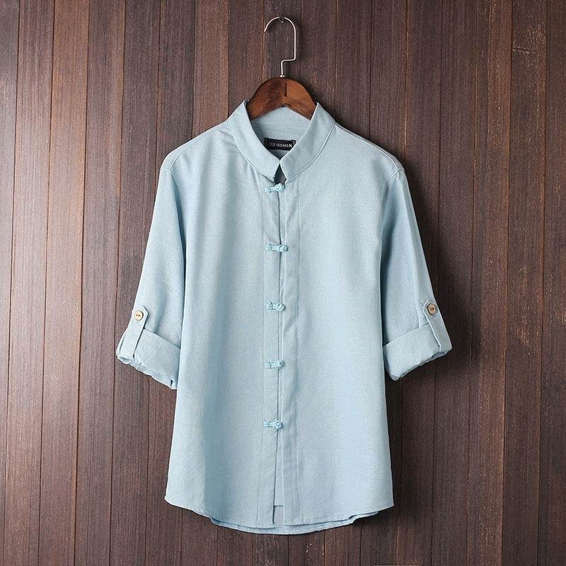 Men's Linen Vintage Plus Size Shirt - EX-STOCK Canada