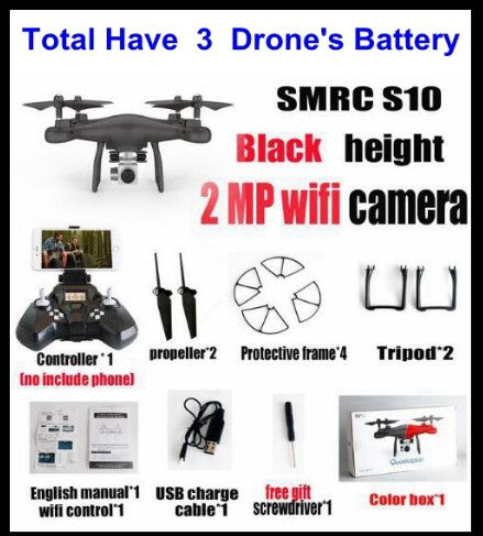 Sales Promotion WiFi 2MP Camera With S10 SMRC FPV Quadcopter Drone Helicopter UAV Micro Remote Control Toy RACER KIT Aircraft EX-STOCK Canada