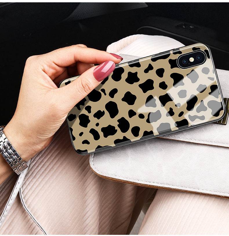 Luxury Leopard Tempered Glass Mirror iphone Case - EX-STOCK Canada