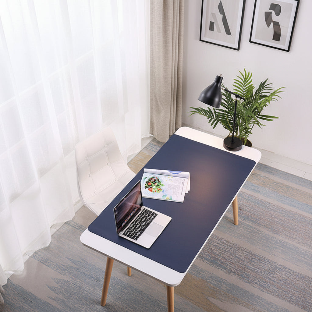 Oversized Desk Pad & Mouse Pad – Dual-Colour PU Leather, Multiple Sizes & Colours