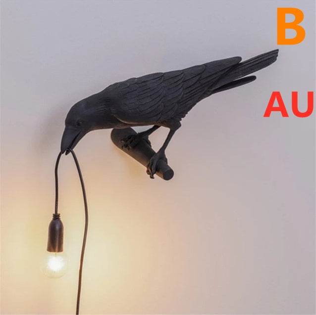 Creative Auspicious Bird Resin Wall Lamp Decoration - EX-STOCK Canada