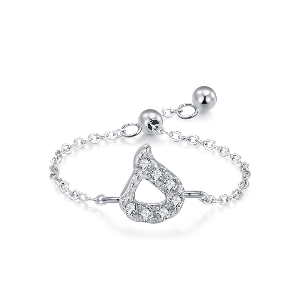 Chaîne extractible en argent sterling S925 avec lettres arabes style niche, assortie et empilableEX-STOCK Canada