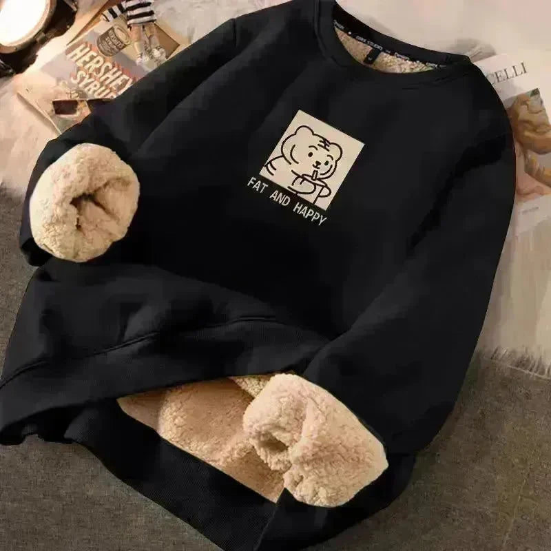Autumn Winter Fleece-lined thick sweatshirt Pullover top for men - EX-STOCK CANADA