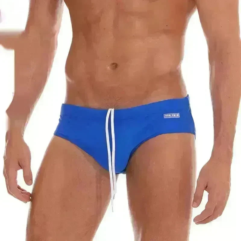 Solid Color Plus Size Swimming Trunks Briefs Shorts underwear - EX-STOCK CANADA