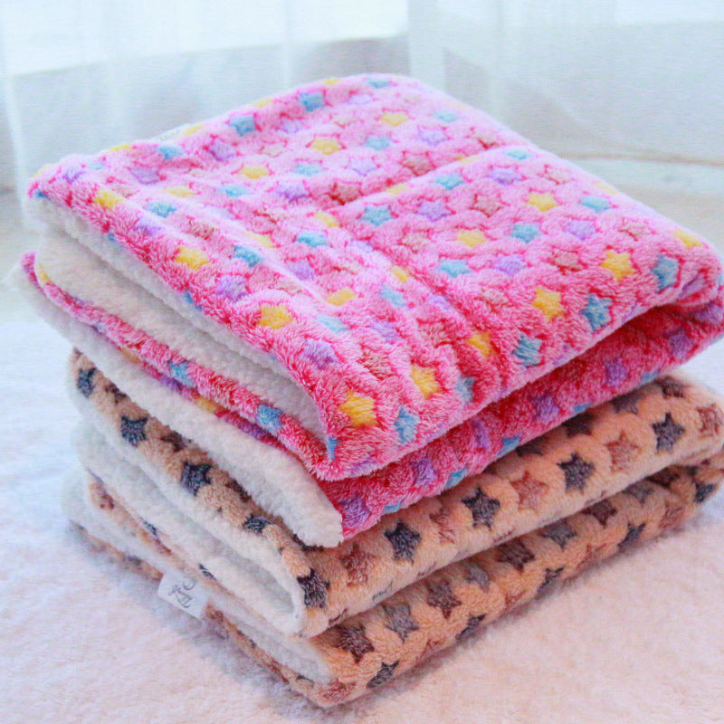 Soft Coral Fleece Pet Blanket & Mat for Cats and Dogs – 7 Colours, 5 Sizes 4