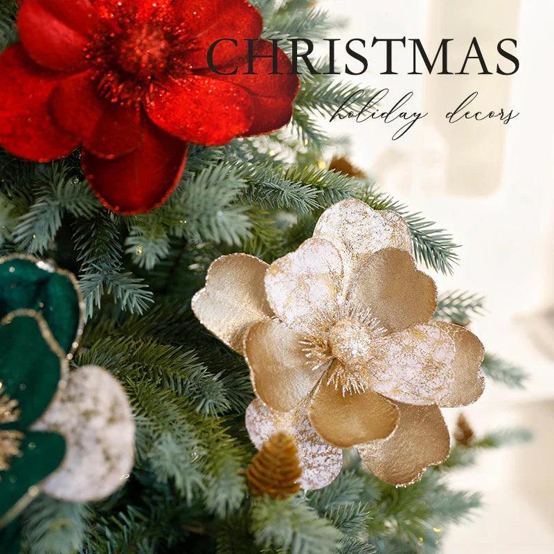 Christmas Flower Ornaments Christmas Tree Decorations EX-STOCK Canada