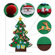 DIY Felt Christmas Tree New Year Toddler Kids Handmade Gift Toys Door Wall Hanging Ornaments Holiday Party Home Decor Set - EX-STOCK Canada