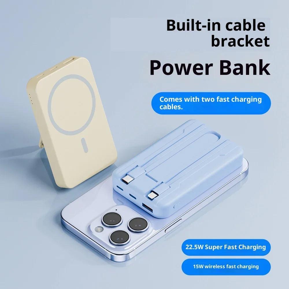 Power Bank Magnetico Alimentatore Mobile Caricatore Wireless Con CavoEX-STOCK Canada