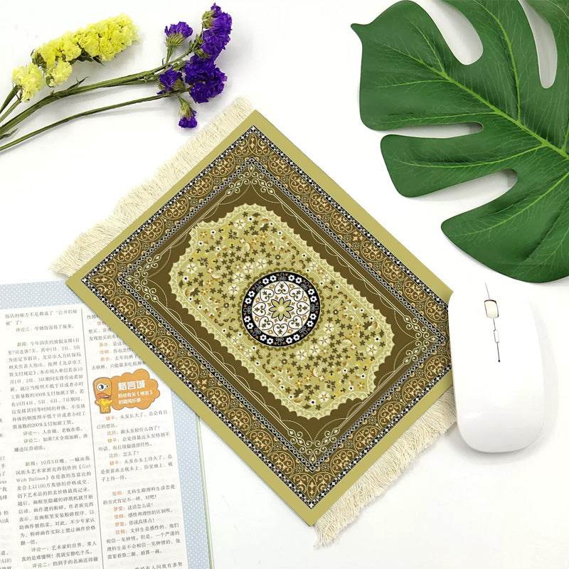 Office mouse pad, Suede fringe mouse pad Hot rubber Bohemian style - EX-STOCK Canada