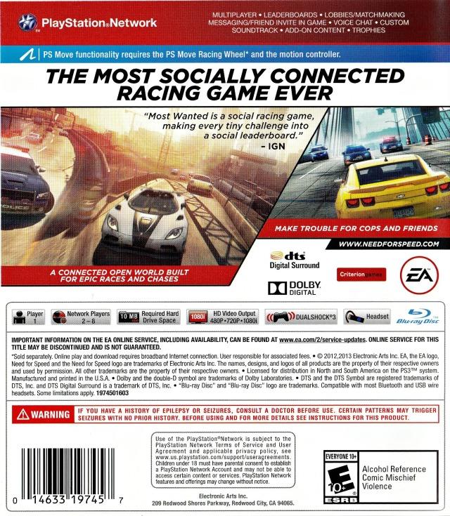NEED FOR SPEED - MOST WANTED - LIMITIERTE AUSGABE
