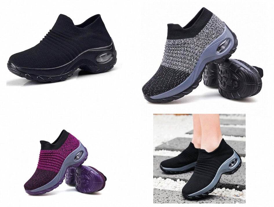 Casual Fashionable Socks Mesh Sneakers No tie sneakers women - EX-STOCK Canada