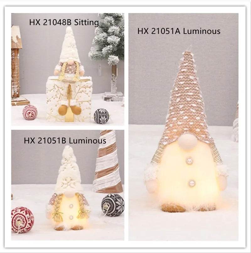 Retractable Luminous Santa Doll Rudolf Christmas Faceless Decoration Ornaments - EX-STOCK Canada