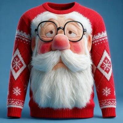 Christmas Santa Claus Reindeer Sweatshirt EX-STOCK Canada