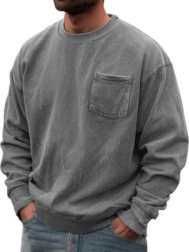 Pull-over pour homme à col rond et manches longuesEX-STOCK Canada