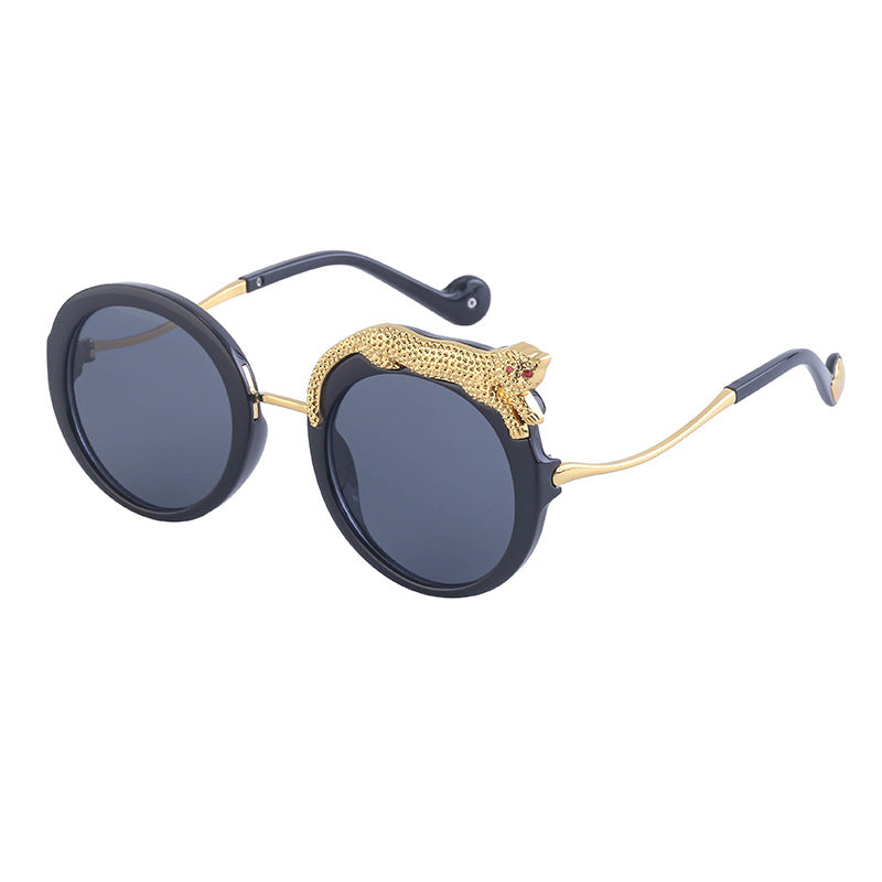 Women's Fashion Anti-blue Light With Diamonds Large Frame Sunglasses