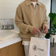 Lapel Sweater Men's Winter Loose Lightly Mature Knitwear Trendy - EX-STOCK Canada