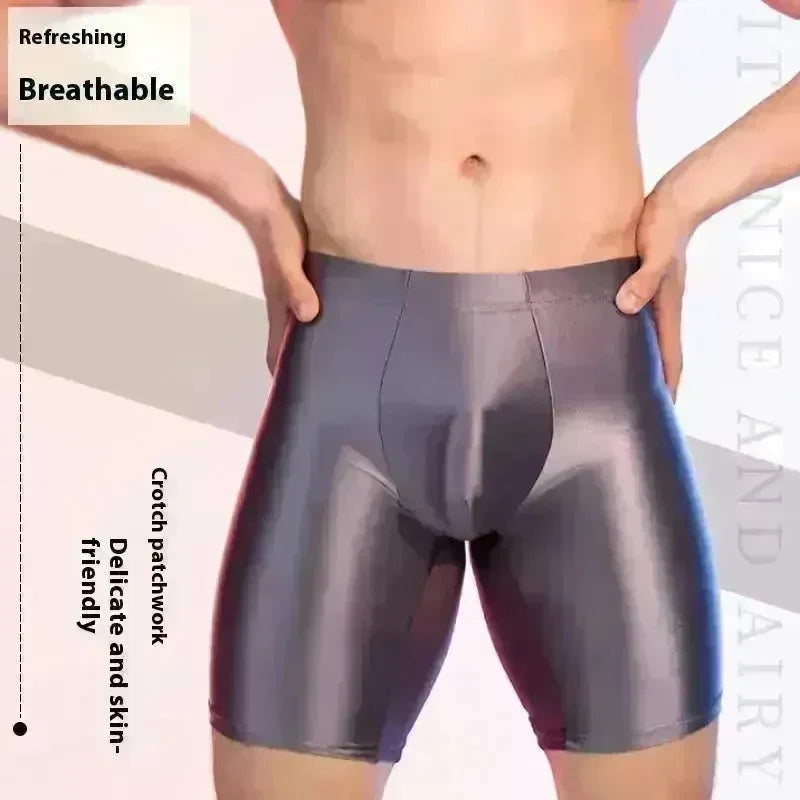 High Elasticity Glossy Ice Silk Sexy Fitness Shaping Leggings - EX-STOCK CANADA