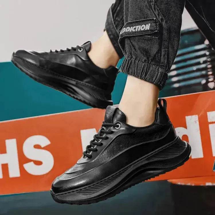 Men's Thick-soled Sports Running Shoes Casual Breathable Sneakers Lace-up Shoes - EX-STOCK Canada