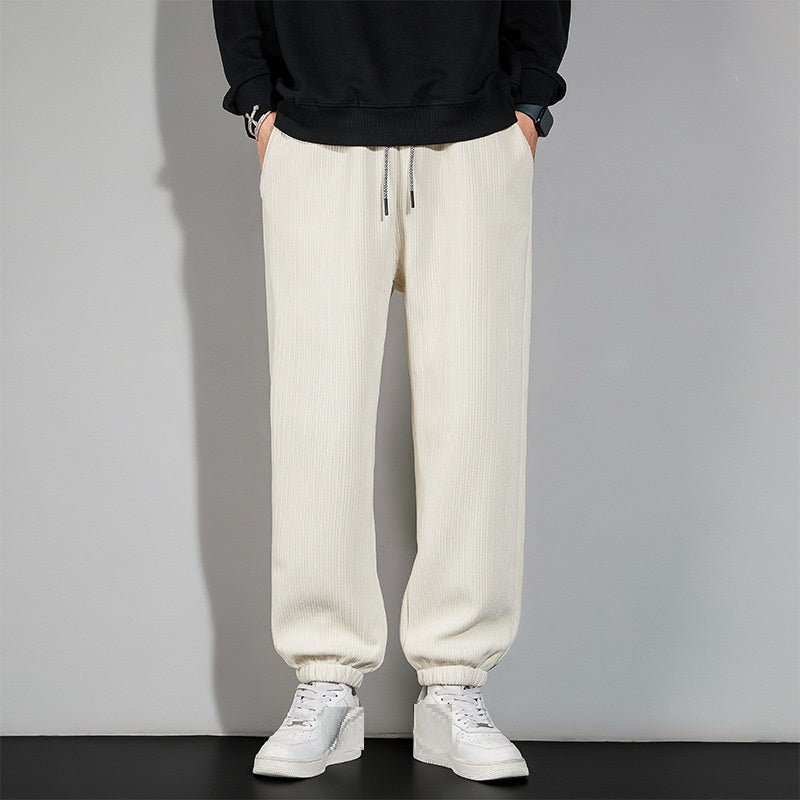 Autumn And Winter Chenille Plush Pants Male | EX-STOCK product gallery photo 6