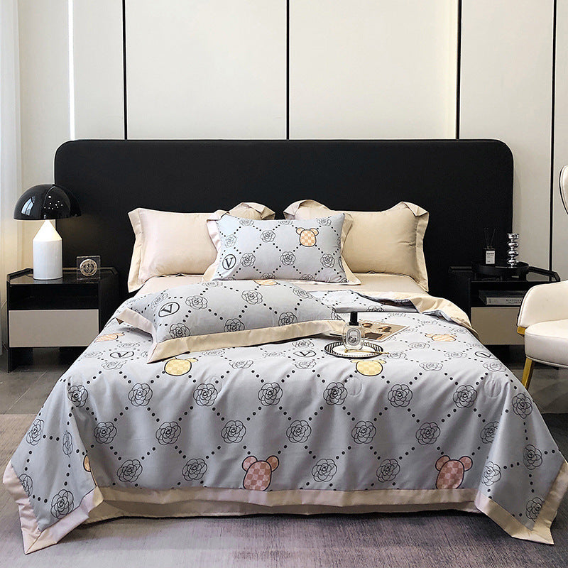 Tencel Summer Duvet Four-piece Washed Silk EX-STOCK Canada