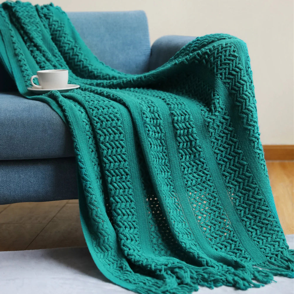 Nordic Sofa Blanket Cover Blanket Knitted Blanket Homestay Hotel Throw Blanket EX-STOCK Canada