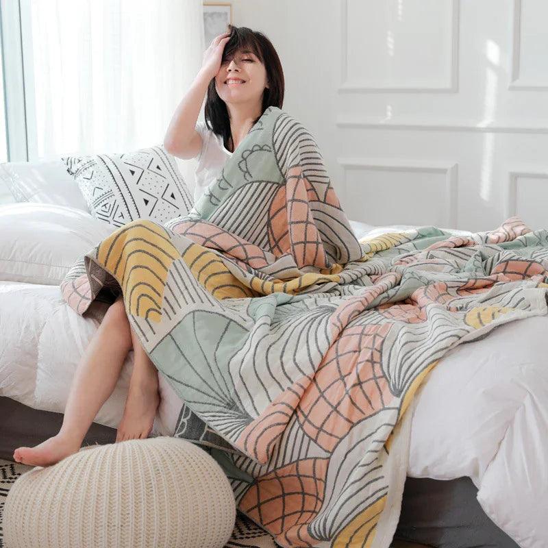 Gauze Towel Duvet Single Double Air Conditioning Warm Blanket EX-STOCK Canada