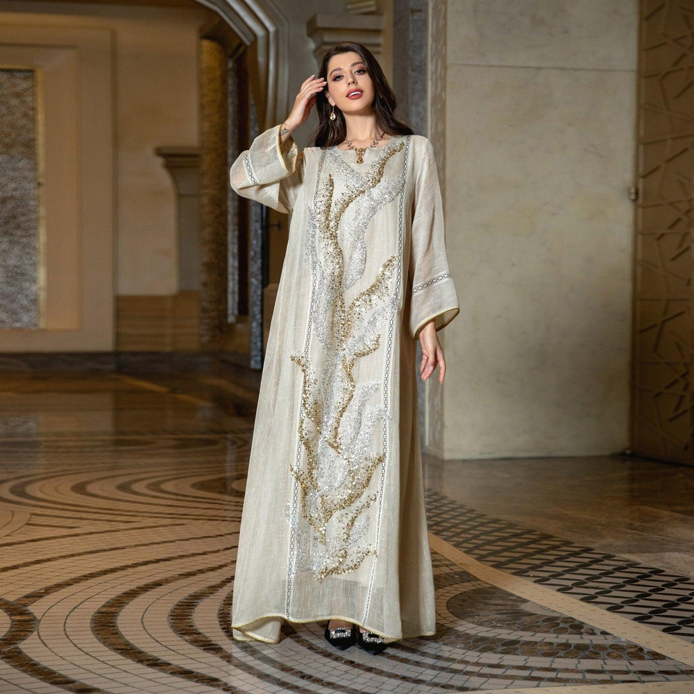 Muslim Robe Sequined Embroidery Dress EX-STOCK Canada