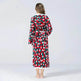 Christmas Sleepwear Women Fleece Hooded Bathrobe Plush Long Robe Winter - EX-STOCK Canada