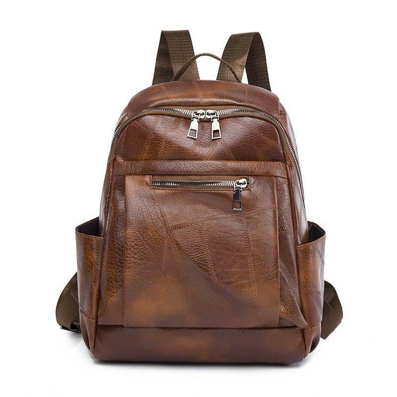 Portable Fashion Simple And Lightweight High School Leather Backpack - EX-STOCK Canada