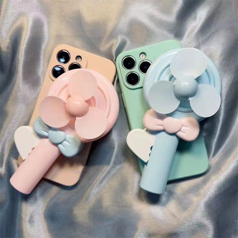 Étui de téléphone souple en forme de sucette avec ventilateur à main résistant aux chutesEX-STOCK Canada