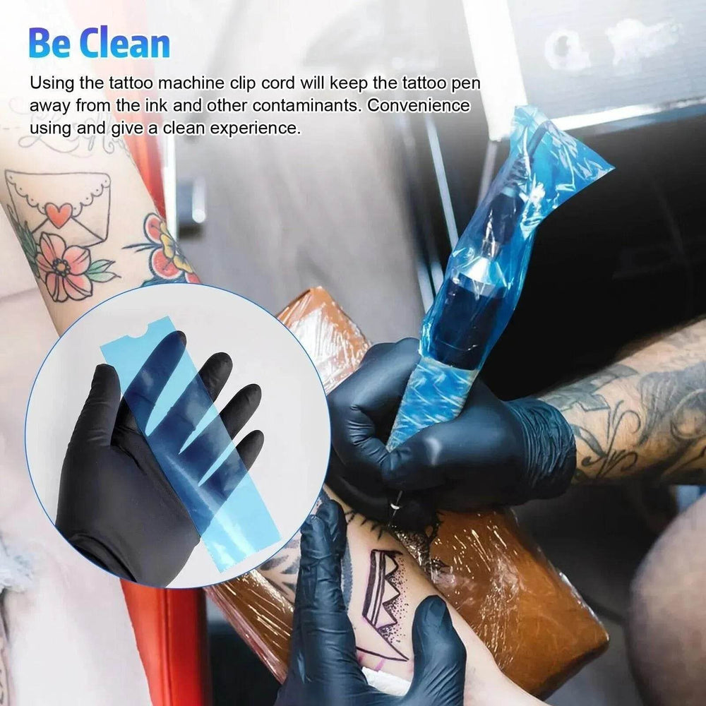 200pcs Tattoo Machine Pen Sleeves Disposable Cover - EX-STOCK Canada
