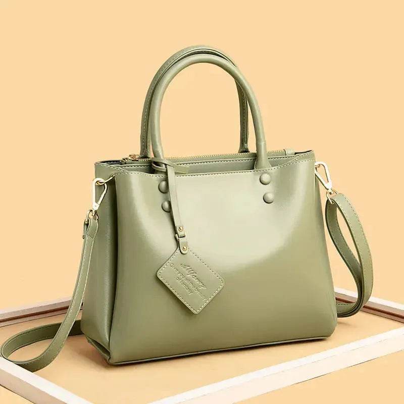 Simple Fashion Large Capacity Work Leather Handbag - EX-STOCK Canada