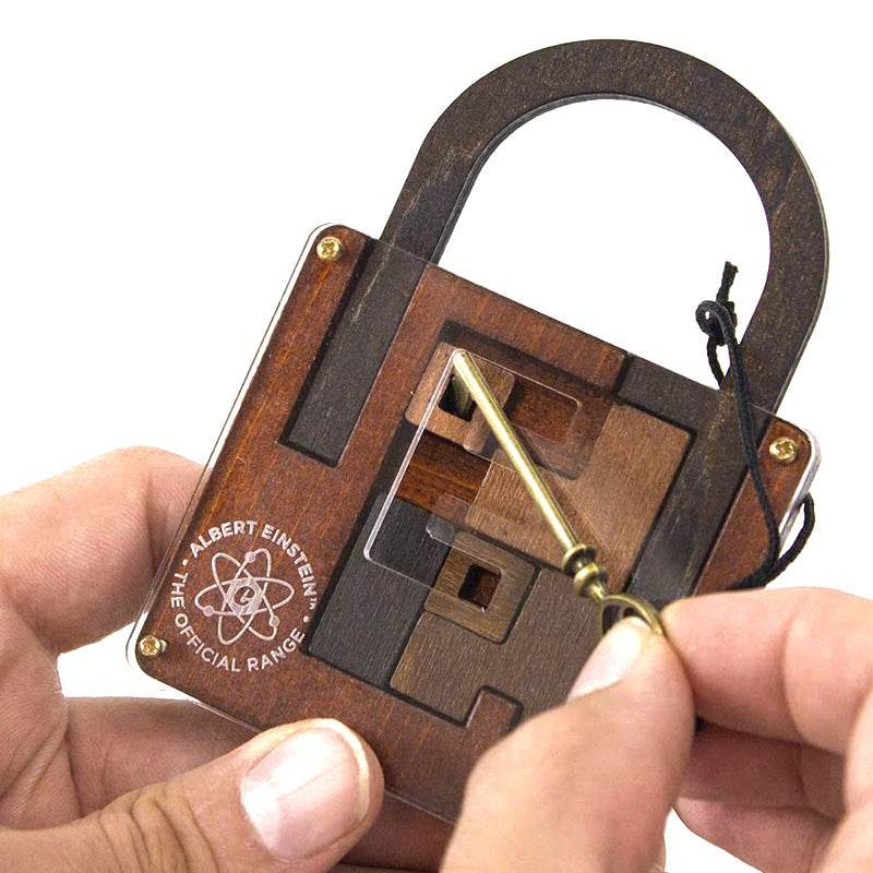 Einstein Lock Wooden Puzzle International Braised Brain Decompression - EX-STOCK Canada