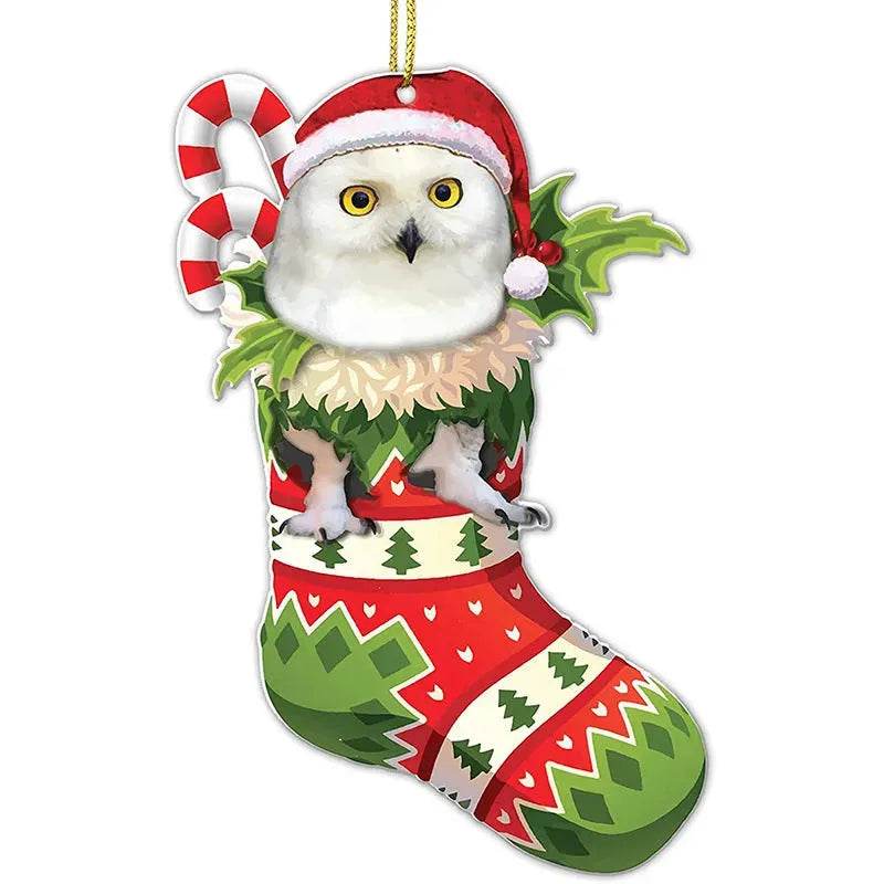 Christmas Stockings Christmas Tree Decorative Socks Dog Pendant Creative Cute - EX-STOCK Canada