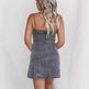 Stretch Denim Sexy Bandeau Slim-fit Dress Women's Clothing - EX-STOCK Canada