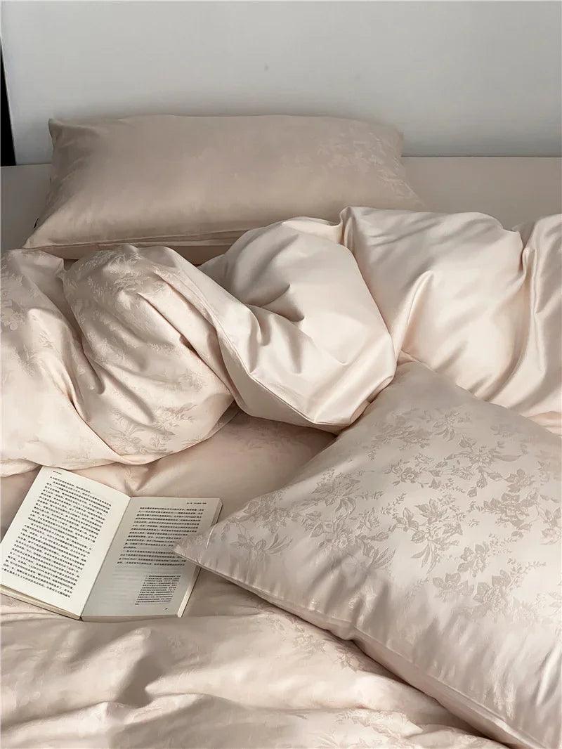 Long Velvet Jacquard Four Piece Pure Cotton Duvet Cover EX-STOCK Canada