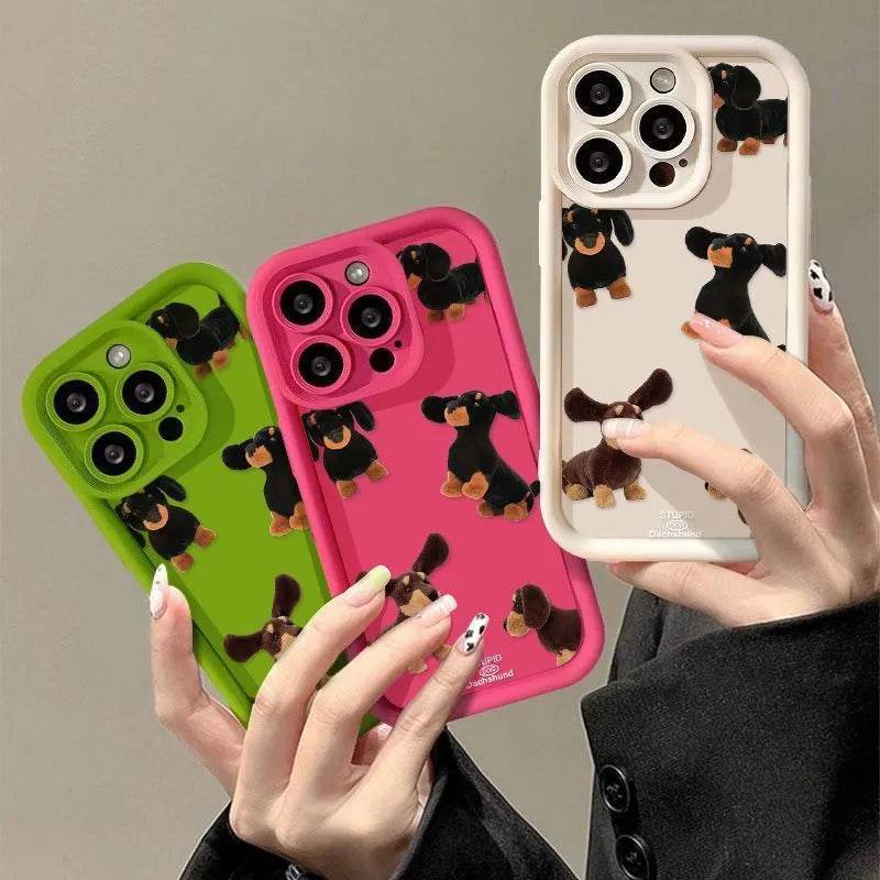 Cream Sausage Dog Phone Case - EX-STOCK Canada