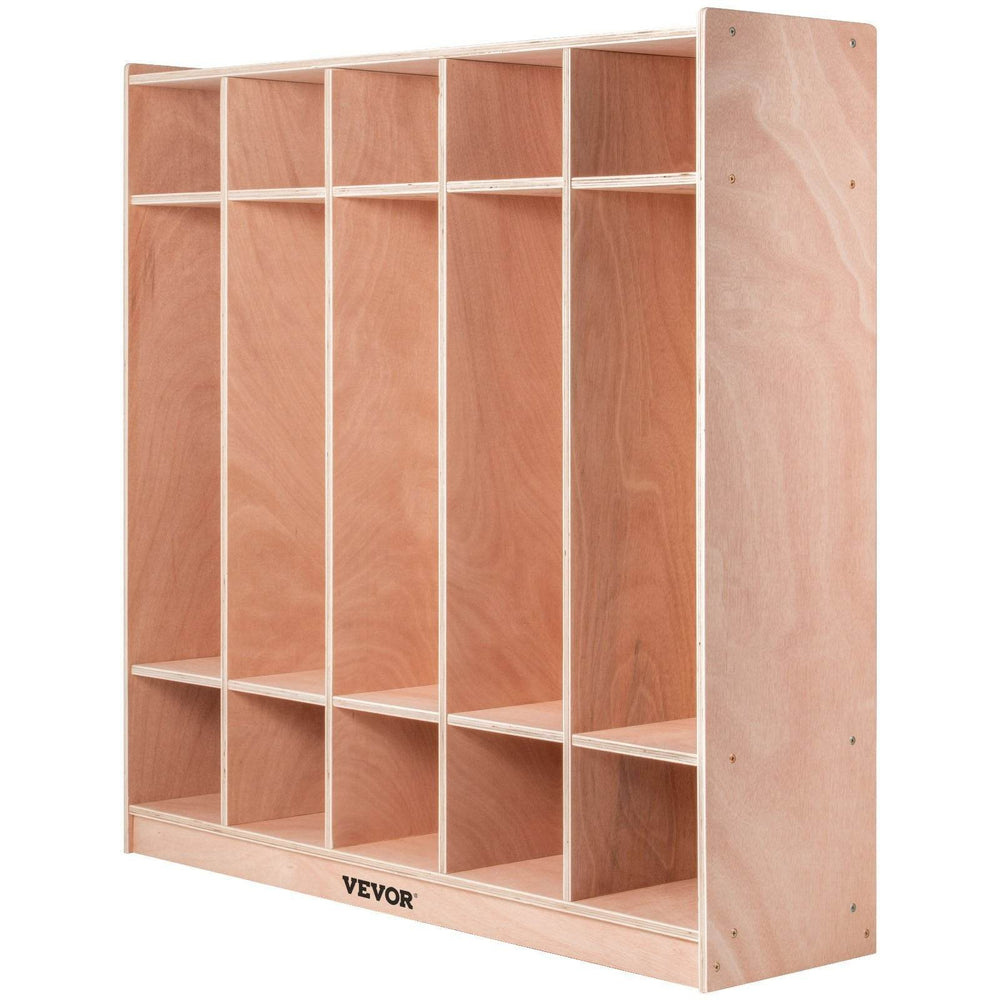 Preschool Cubby Lockers 5-Section Plywood Birch Coat Locker 15MM Thickness Kids Locker For Home 48.4 Inch High Durable Classroom Lockers For Toddlers And Kids Commercial Or Personal Use - EX-STOCK Canada