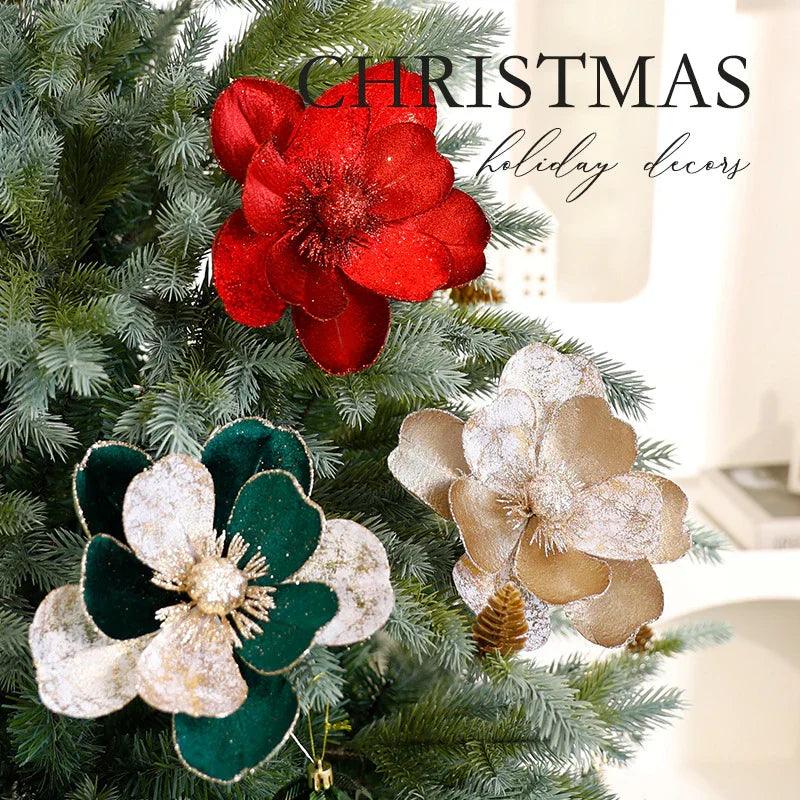 Christmas Flower Ornaments Christmas Tree Decorations EX-STOCK Canada
